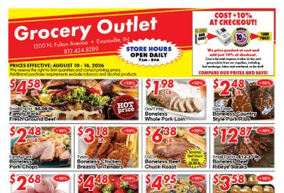 Wesselman's Grocery Outlet Weekly Ad August 12 - 18, 2026