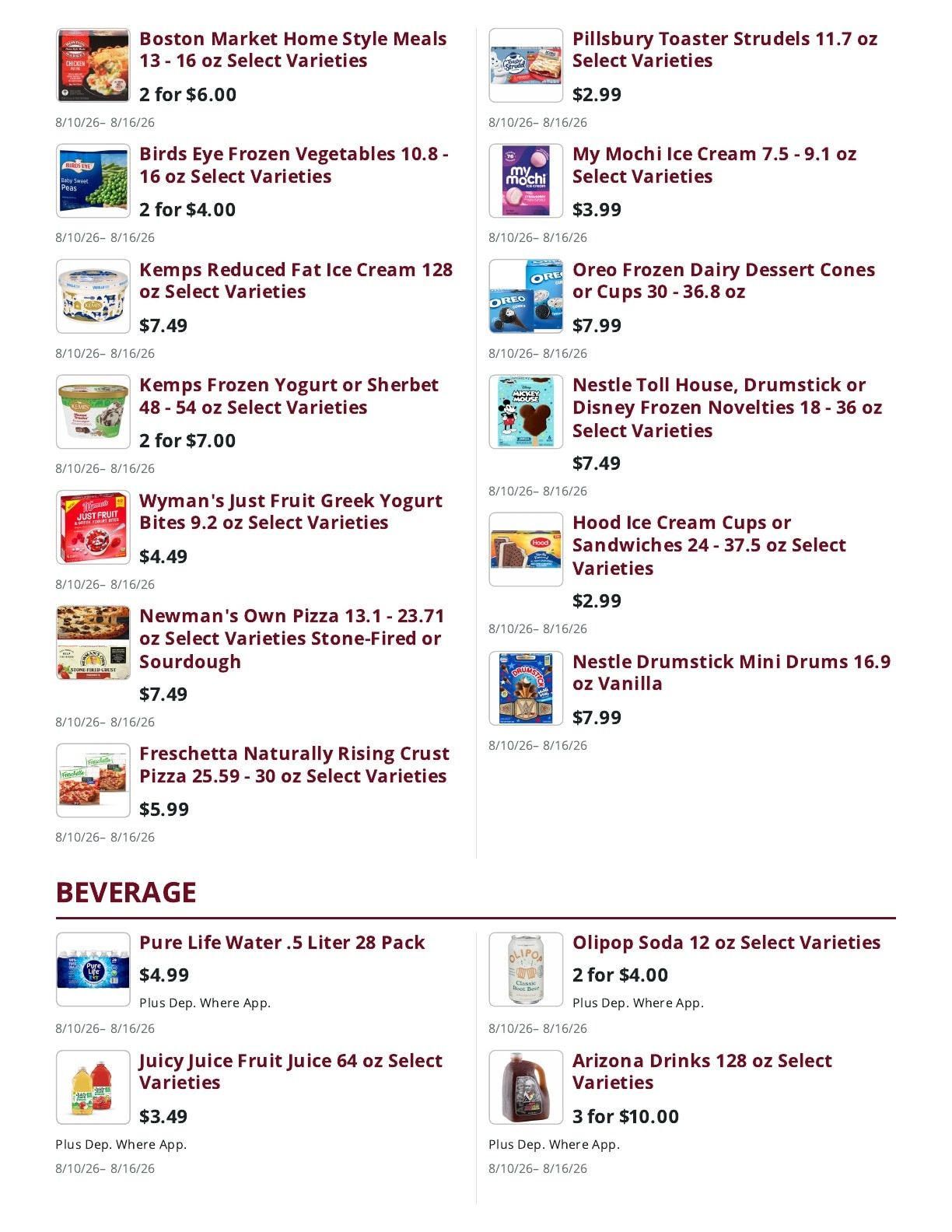 Mountain Country Grocery Weekly Ad August 10 - 16, 2026