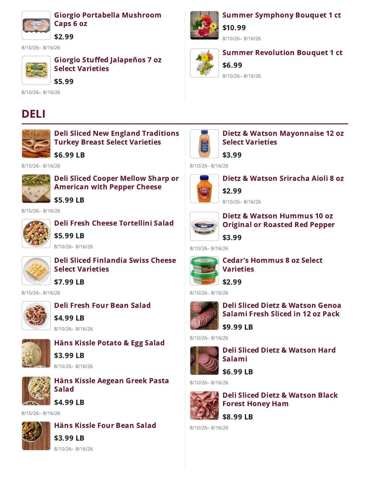 Mountain Country Grocery Weekly Ad August 10 - 16, 2026