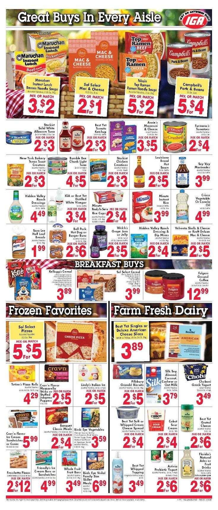 Tweedie IGA Weekly Ad August 10 - 16, 2026