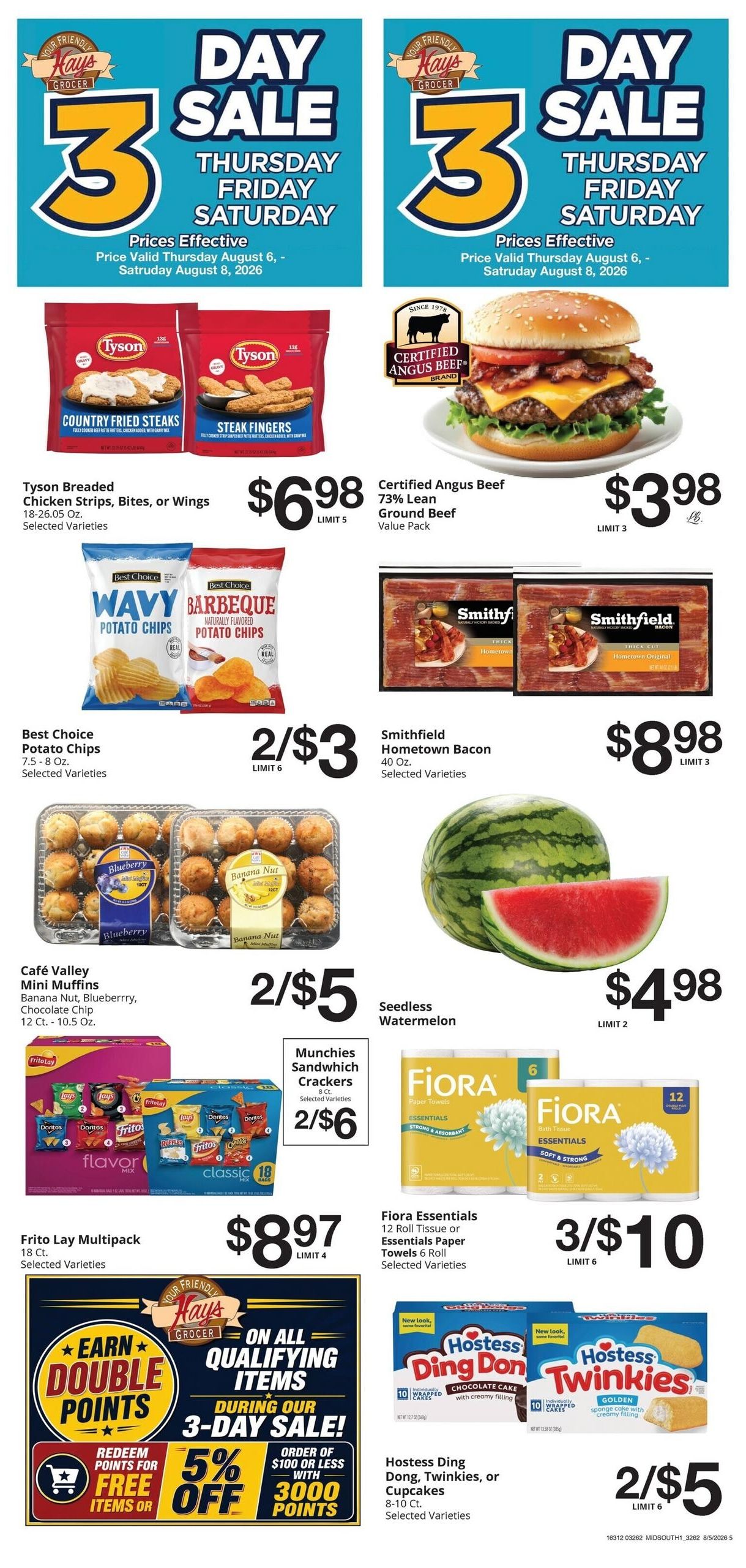 Hays Supermarkets Weekly Ad August 5 - 11, 2026