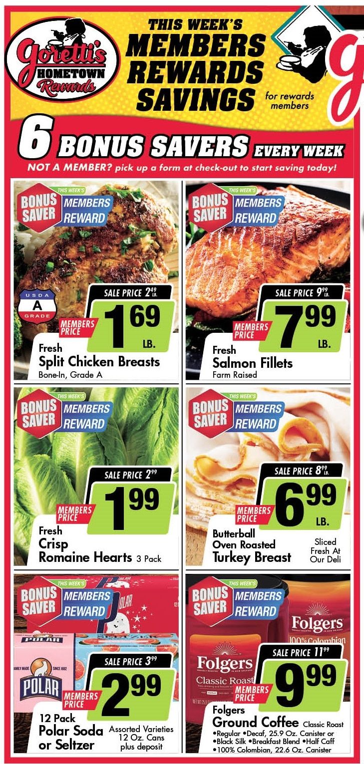 Goretti's Supermarket Member Pricing 08-16-2026 Weekly Ad August 10 - 16, 2026