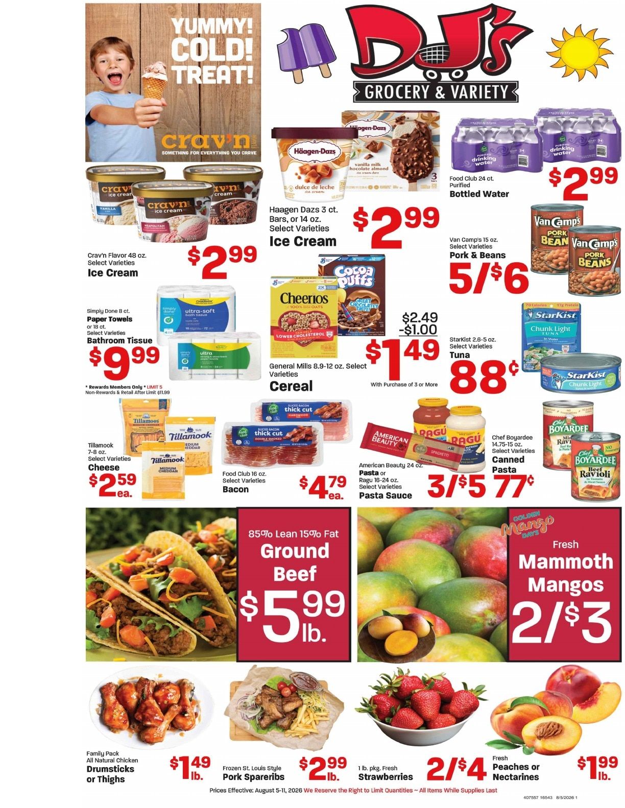 DJ's Grocery Weekly Ad August 5 - 11, 2026