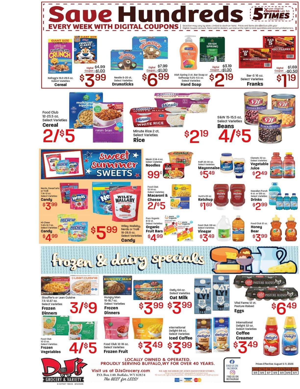 DJ's Grocery Weekly Ad August 5 - 11, 2026