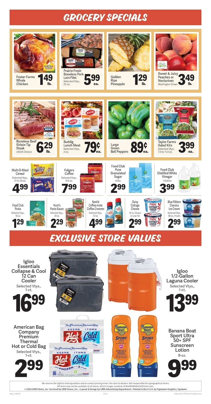 Bronc's Grocery Weekly Ad August 5 - 11, 2026