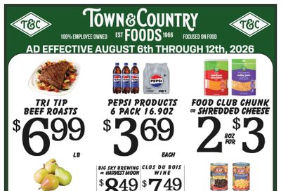 Town & Country Foods (Billings, MT) Weekly Ad August 6 - 12, 2026