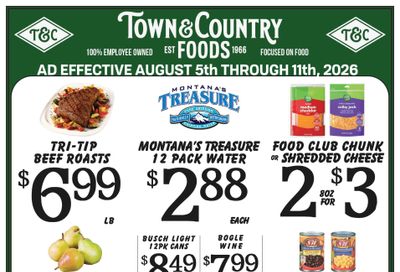 Town & Country Foods (Dillon, MT) Weekly Ad August 5 - 11, 2026