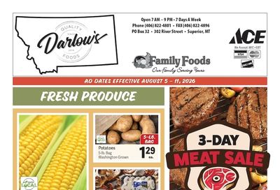 Darlow's Quality Foods Weekly Ad August 5 - 11, 2026