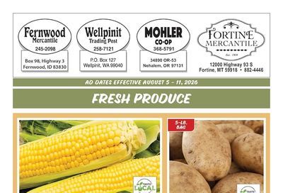Fortine Mercantile Weekly Ad August 5 - 11, 2026