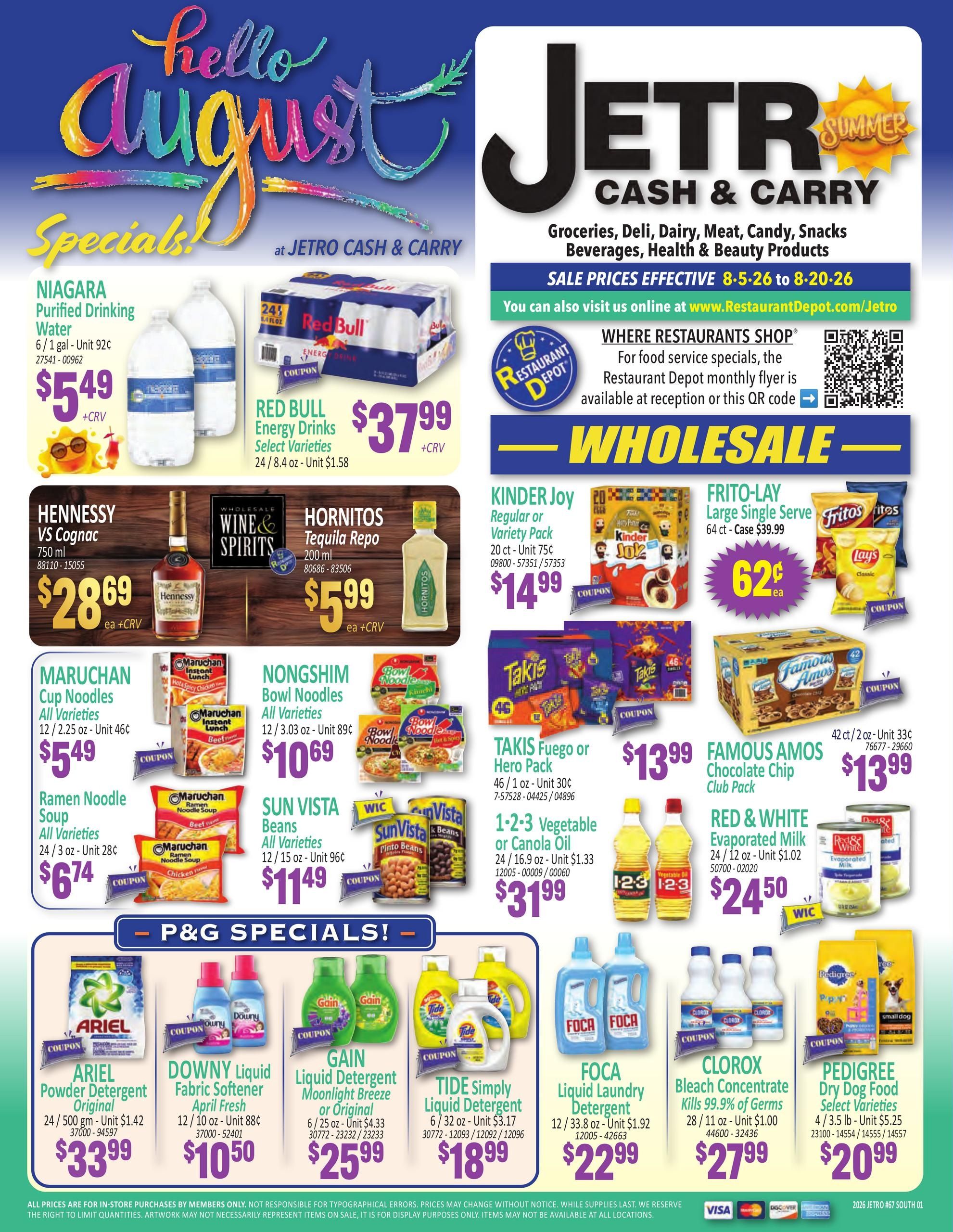 Jetro (New York–Jersey City Area, NJ–NY) Weekly Ad August 5 - 20, 2026