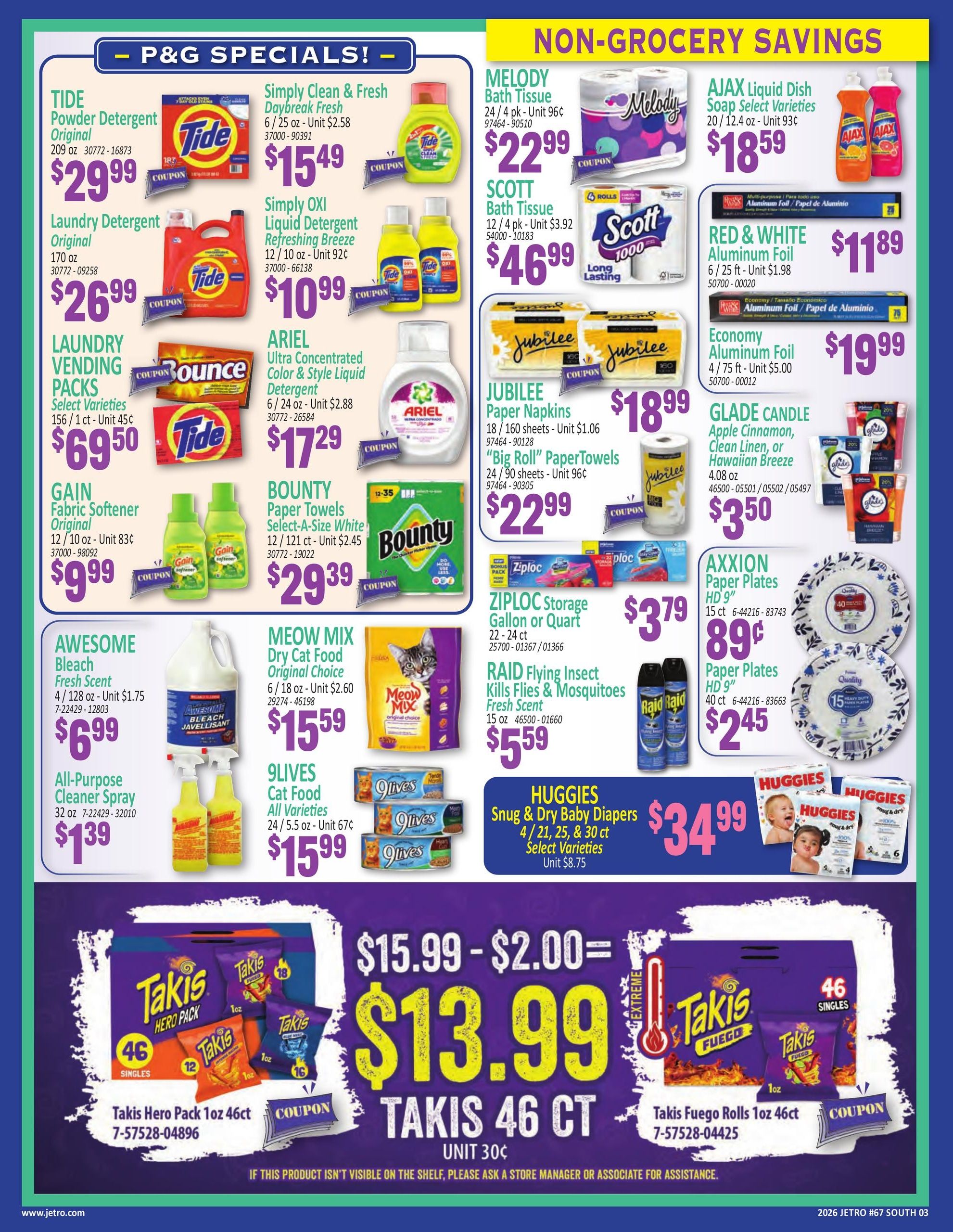 Jetro (New York–Jersey City Area, NJ–NY) Weekly Ad August 5 - 20, 2026