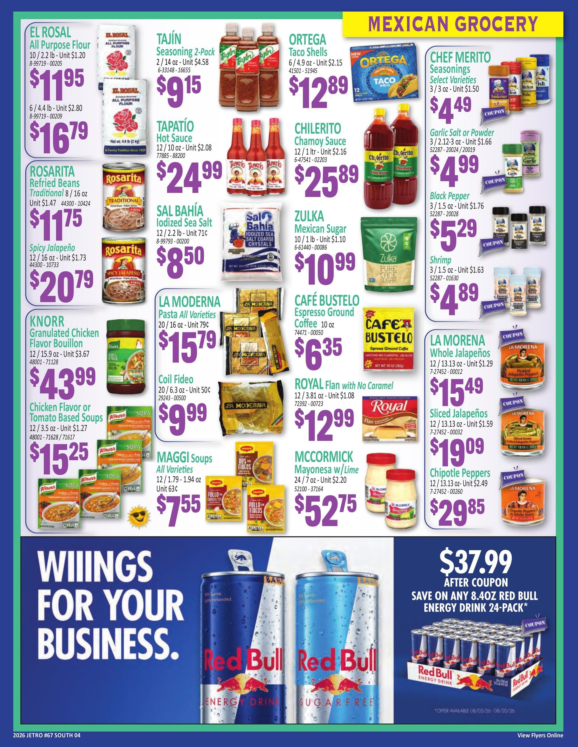 Jetro (New York–Jersey City Area, NJ–NY) Weekly Ad August 5 - 20, 2026