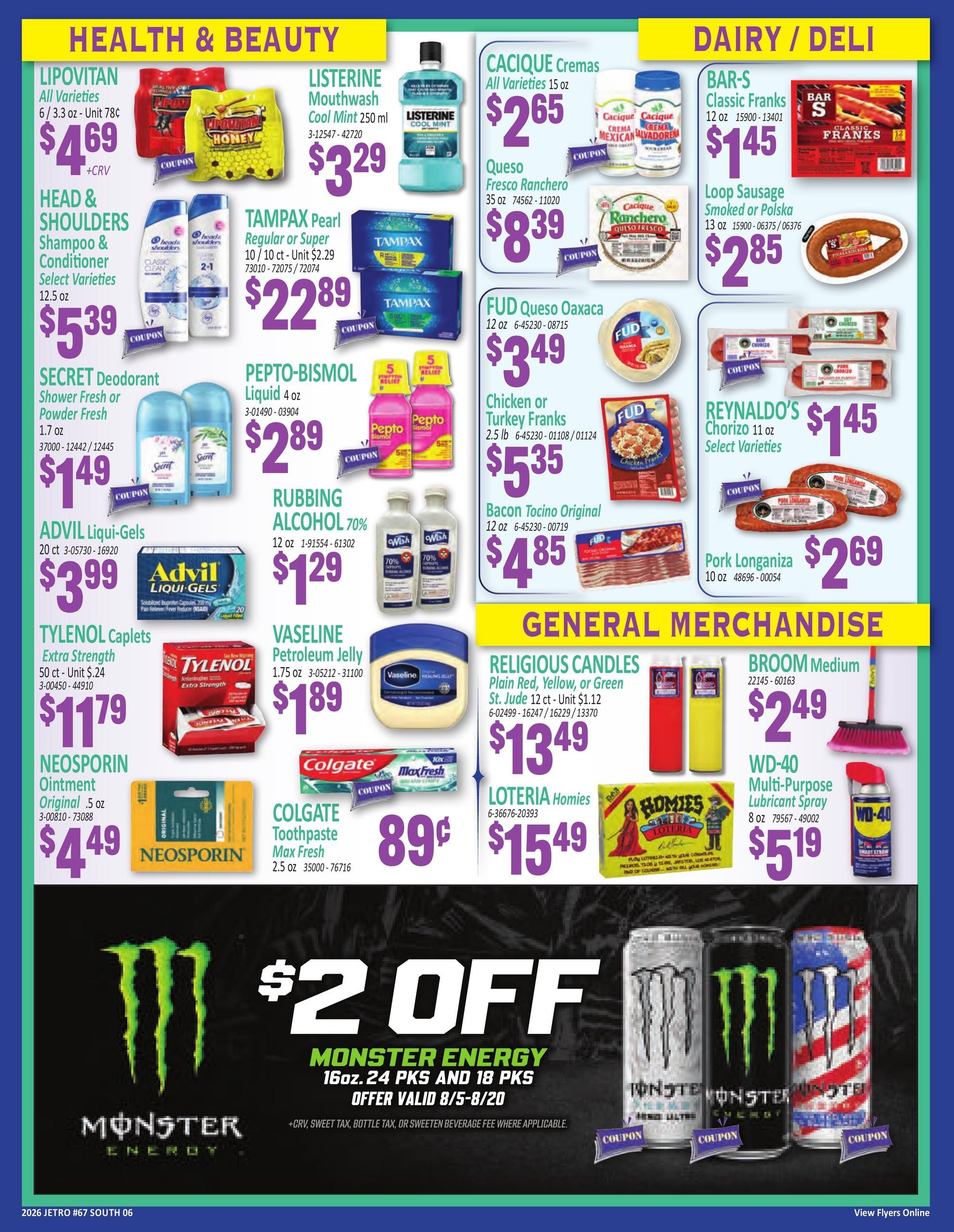 Jetro (New York–Jersey City Area, NJ–NY) Weekly Ad August 5 - 20, 2026
