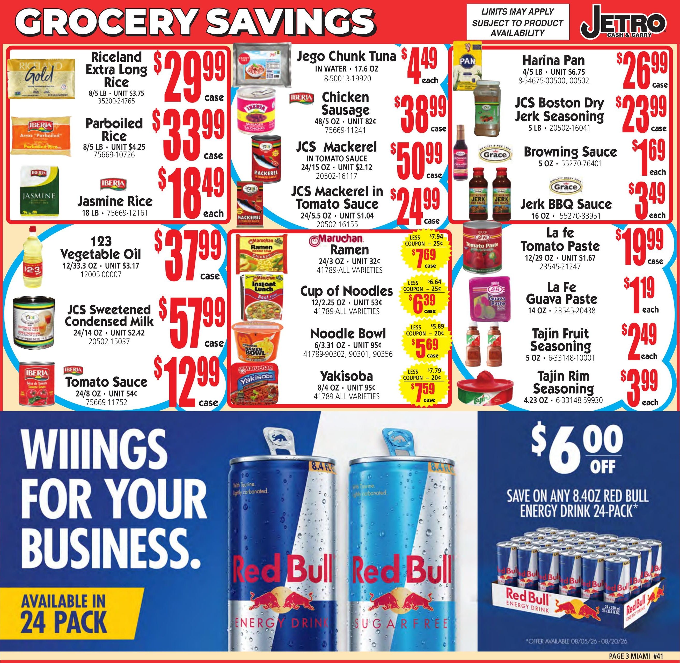 Jetro (Los Angeles–Torrance Area, CA) Weekly Ad August 5 - 20, 2026