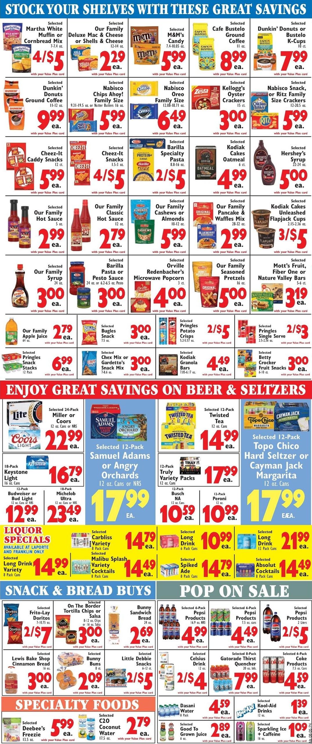 Al's Supermarket (Baroda–Berrien Springs Area, MI) Weekly Ad August 5 - 11, 2026