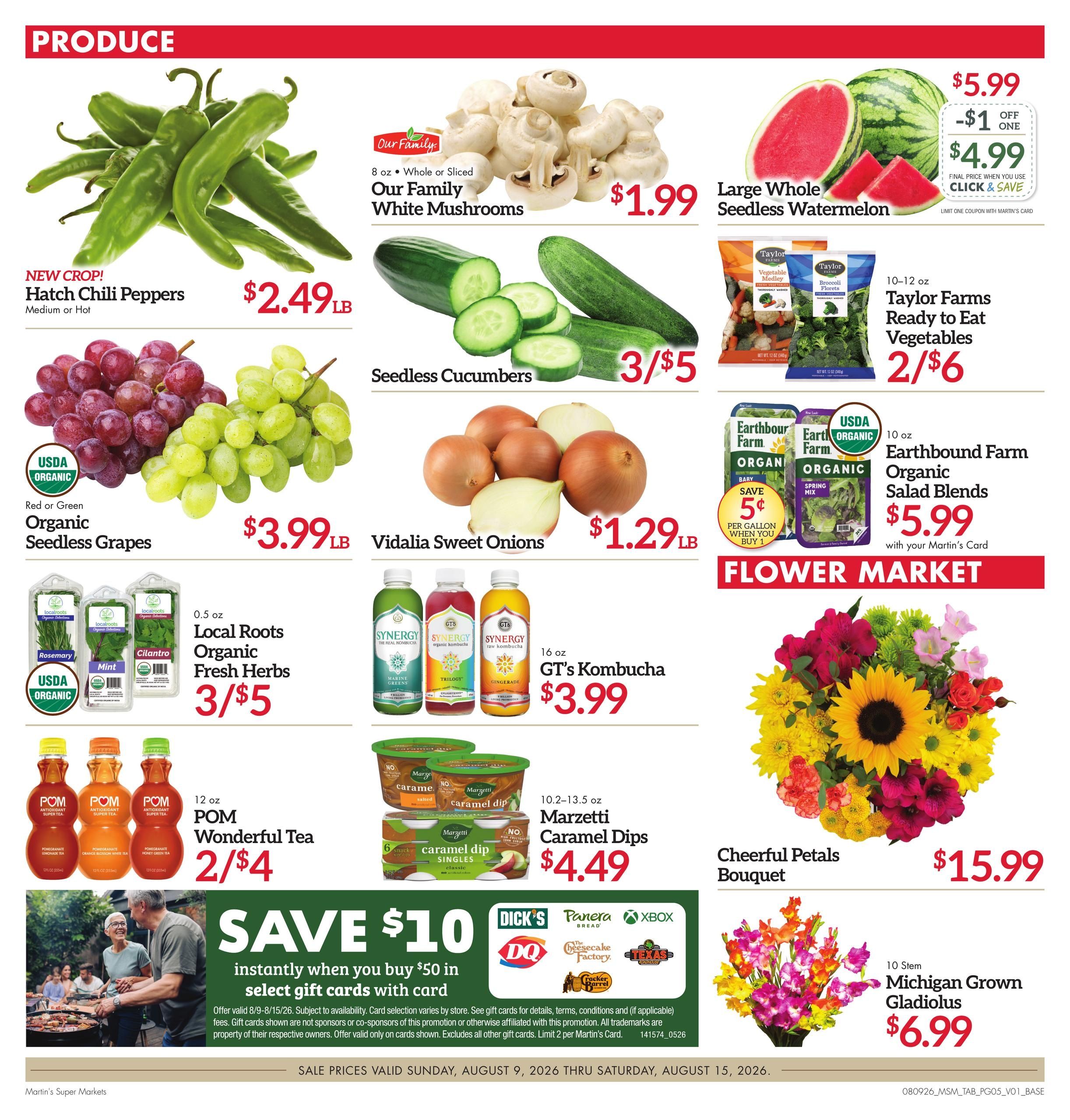 Martin's Super Markets (South Bend Area, IN) Weekly Ad August 9 - 15, 2026