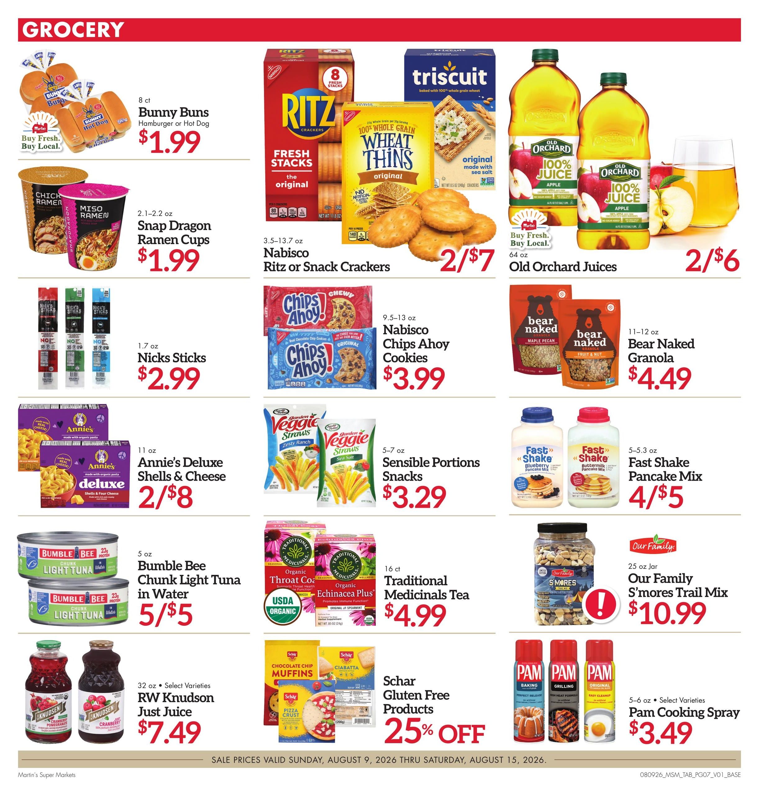 Martin's Super Markets (South Bend Area, IN) Weekly Ad August 9 - 15, 2026