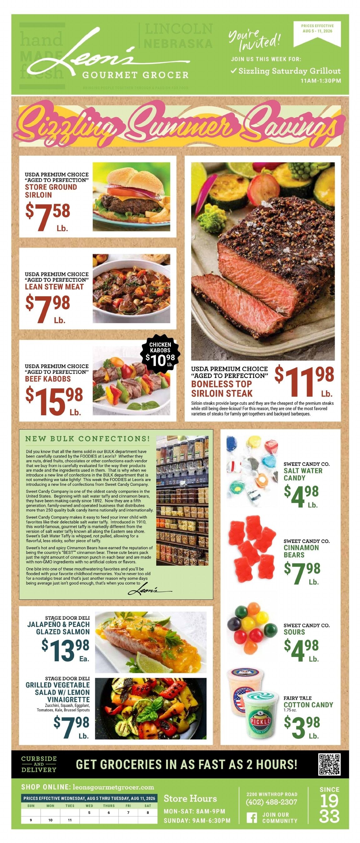 Leon's Gourmet Grocer Weekly Ad August 5 - 11, 2026