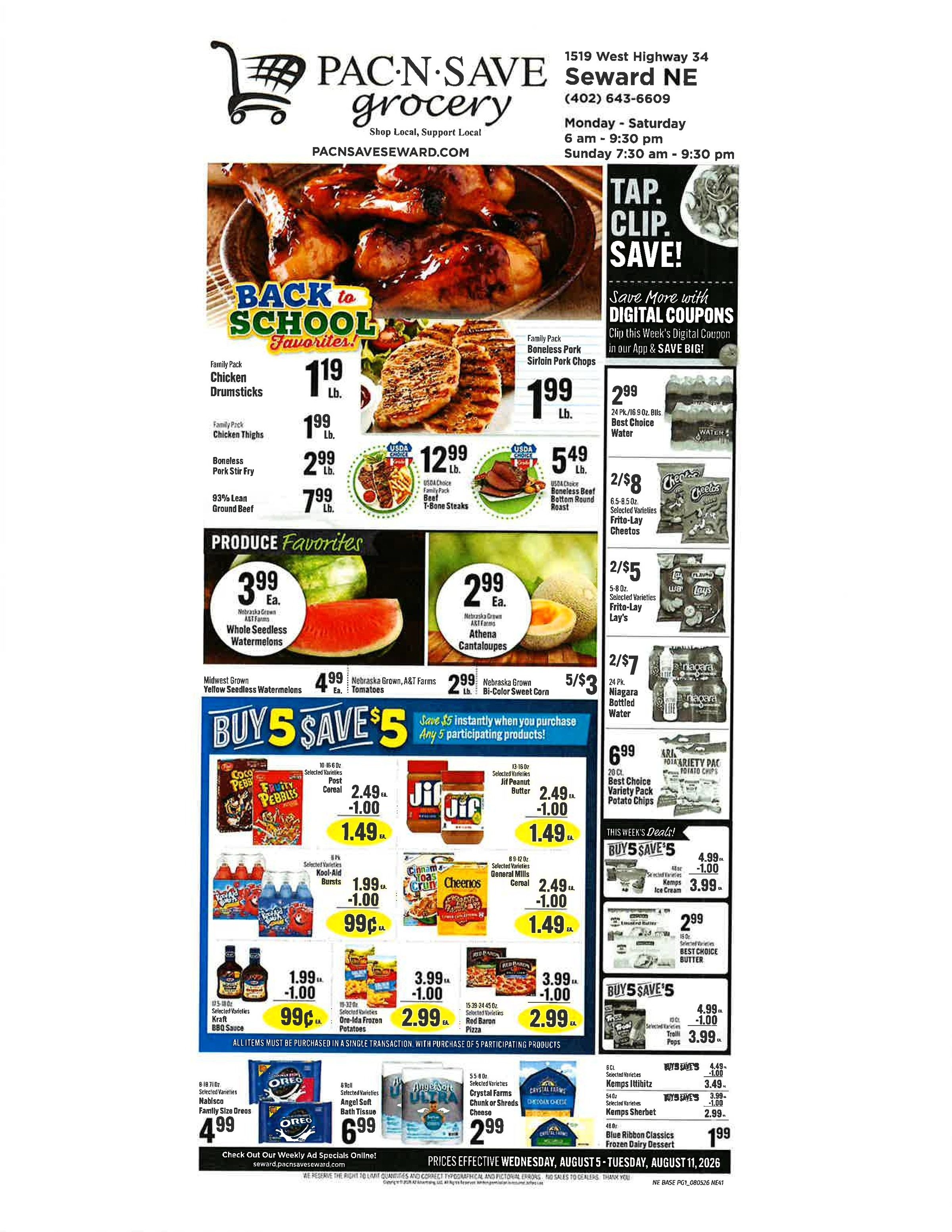 Pac N Save Weekly Ad August 5 - 11, 2026