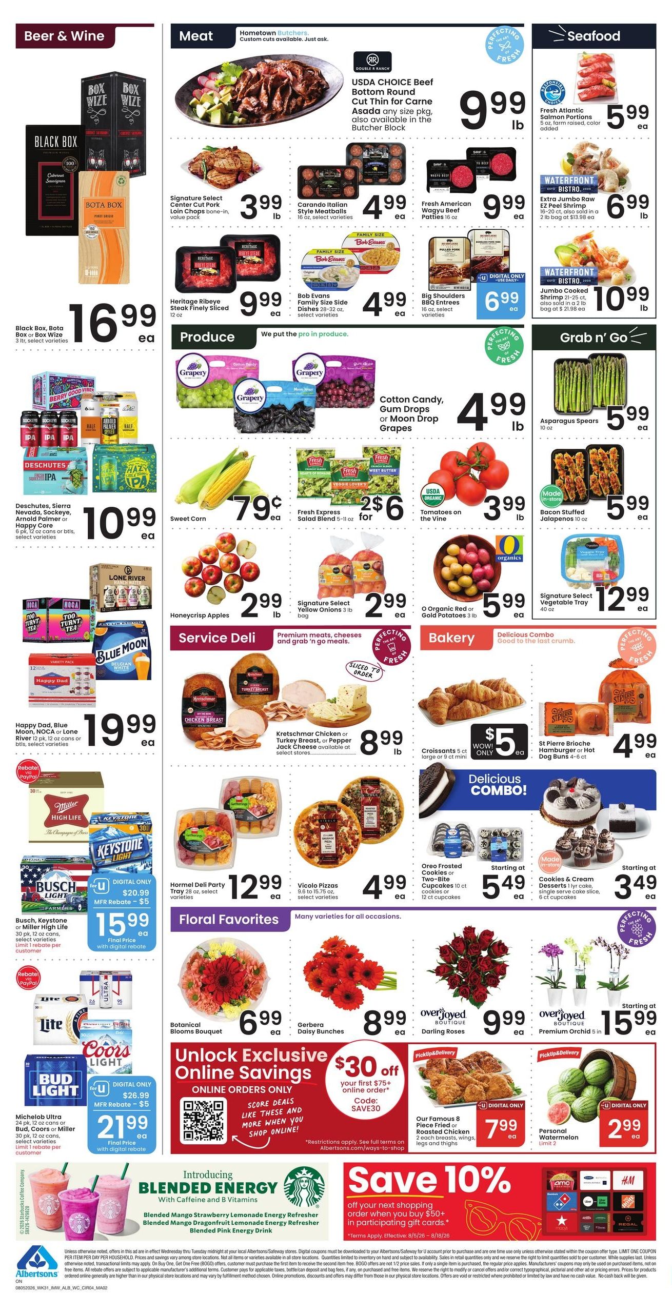 Albertsons (Nyssa Area, OR) Weekly Ad August 5 - 11, 2026