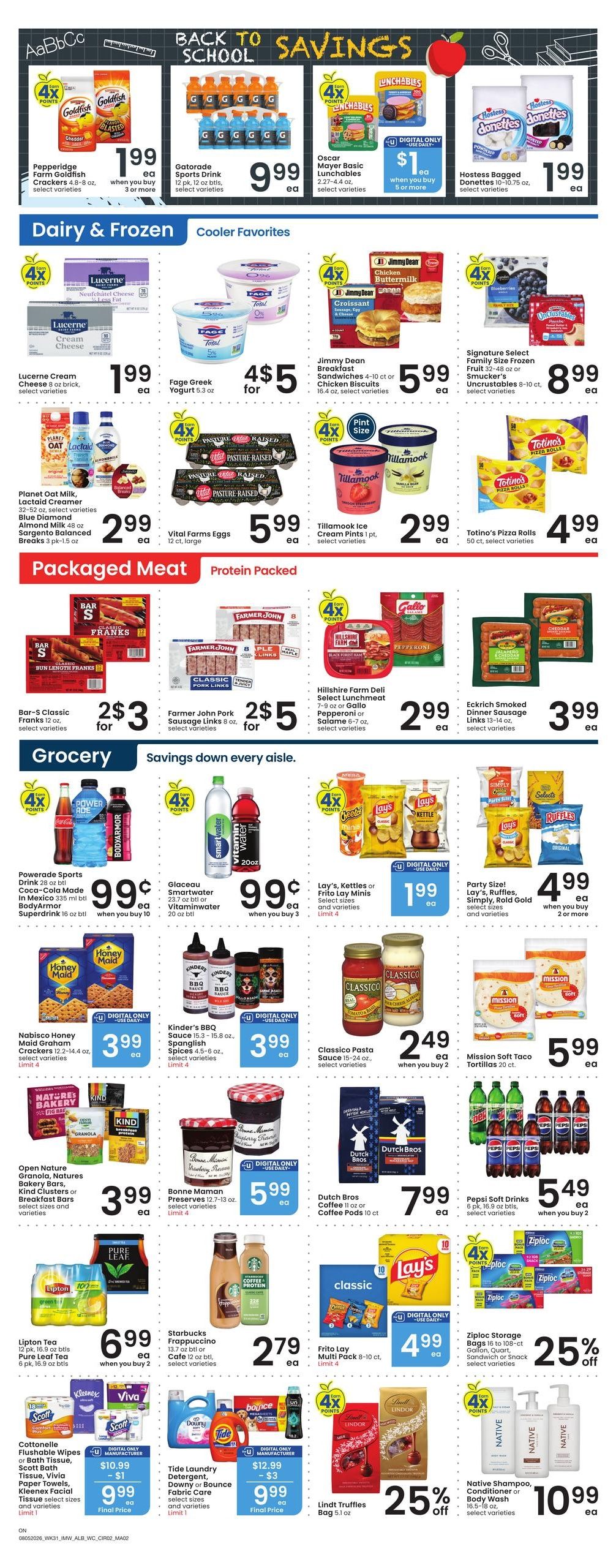Albertsons (Nyssa Area, OR) Weekly Ad August 5 - 11, 2026