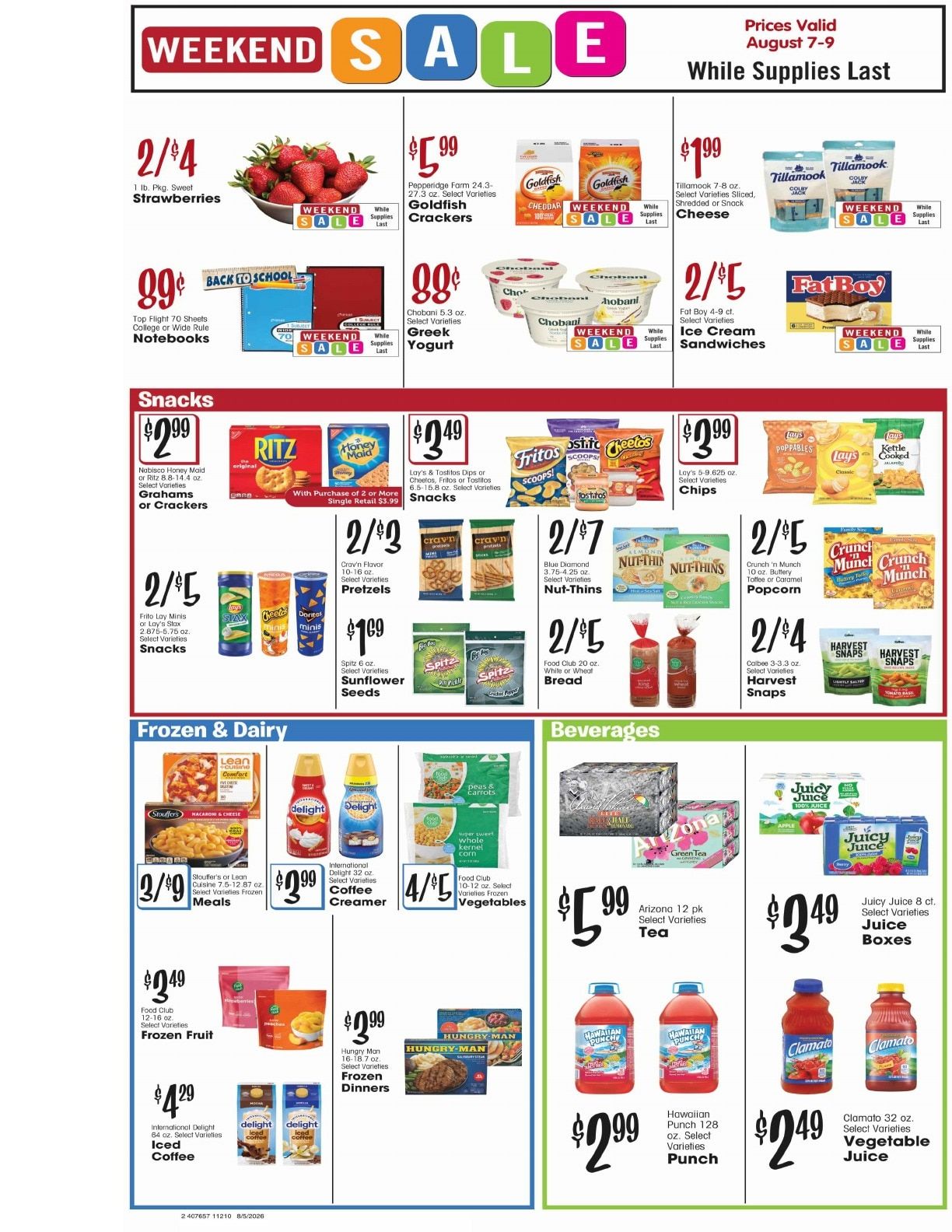 Panaca Market Weekly Ad August 5 - 11, 2026
