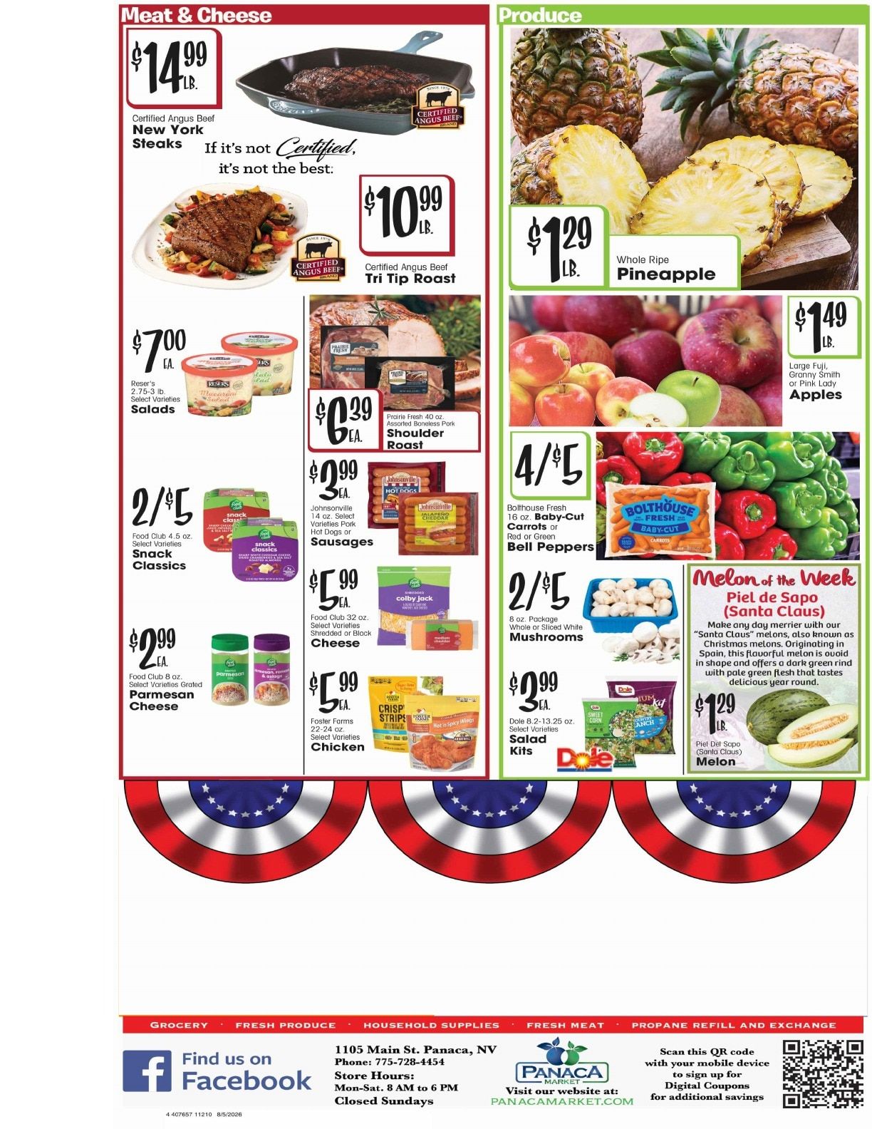 Panaca Market Weekly Ad August 5 - 11, 2026