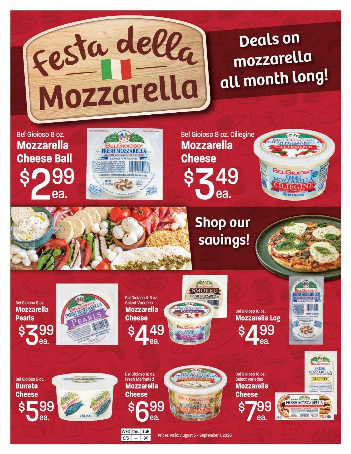 Midway Market Mozzarella Specials Weekly Ad August 5 - September 1, 2026