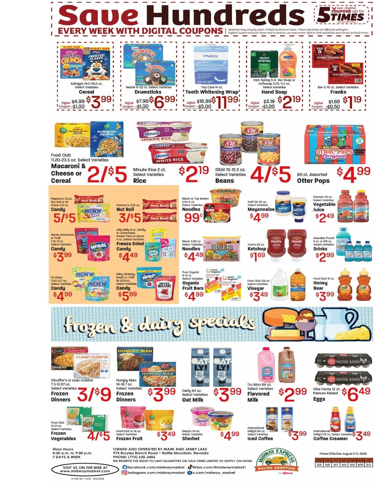 Midway Market Weekly Ad August 5 - 11, 2026
