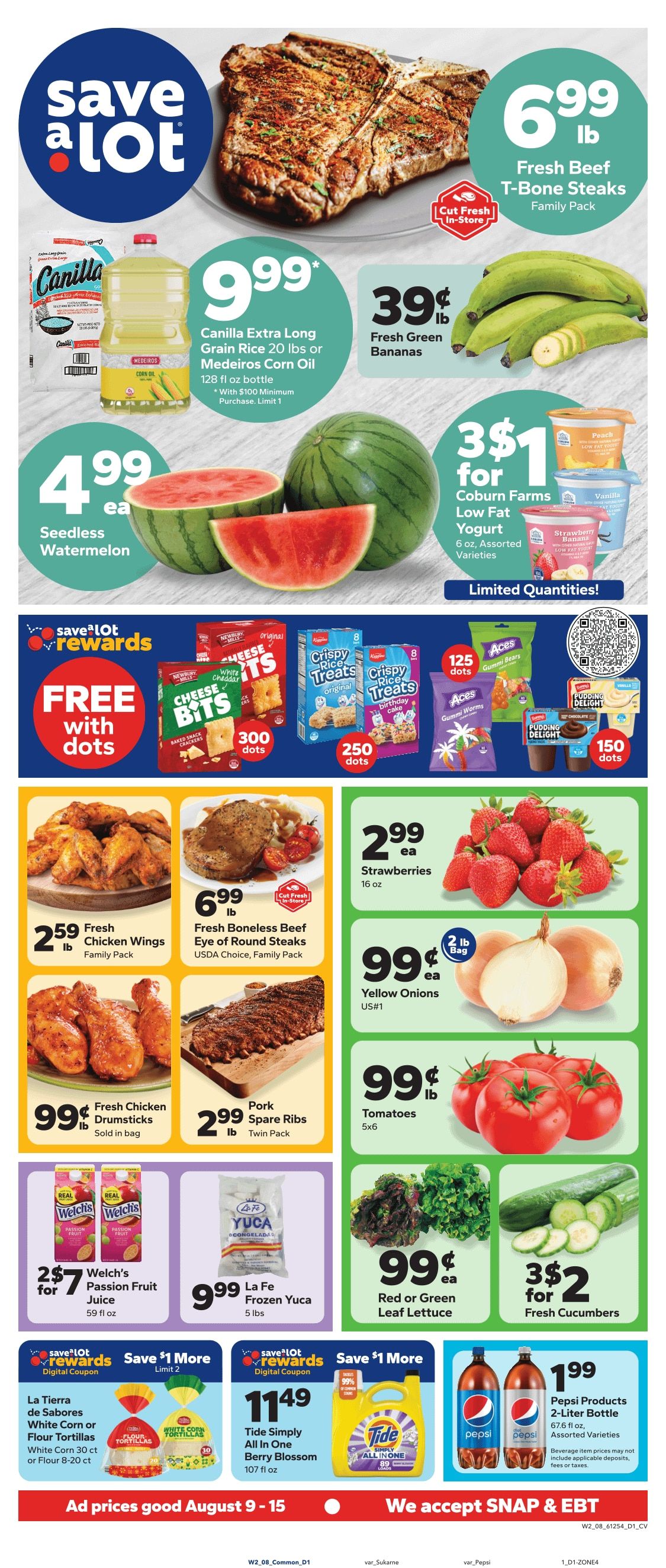 Save a Lot Food Stores (Hartford and Waterbury, CT) Weekly Ad August 9 - 15, 2026