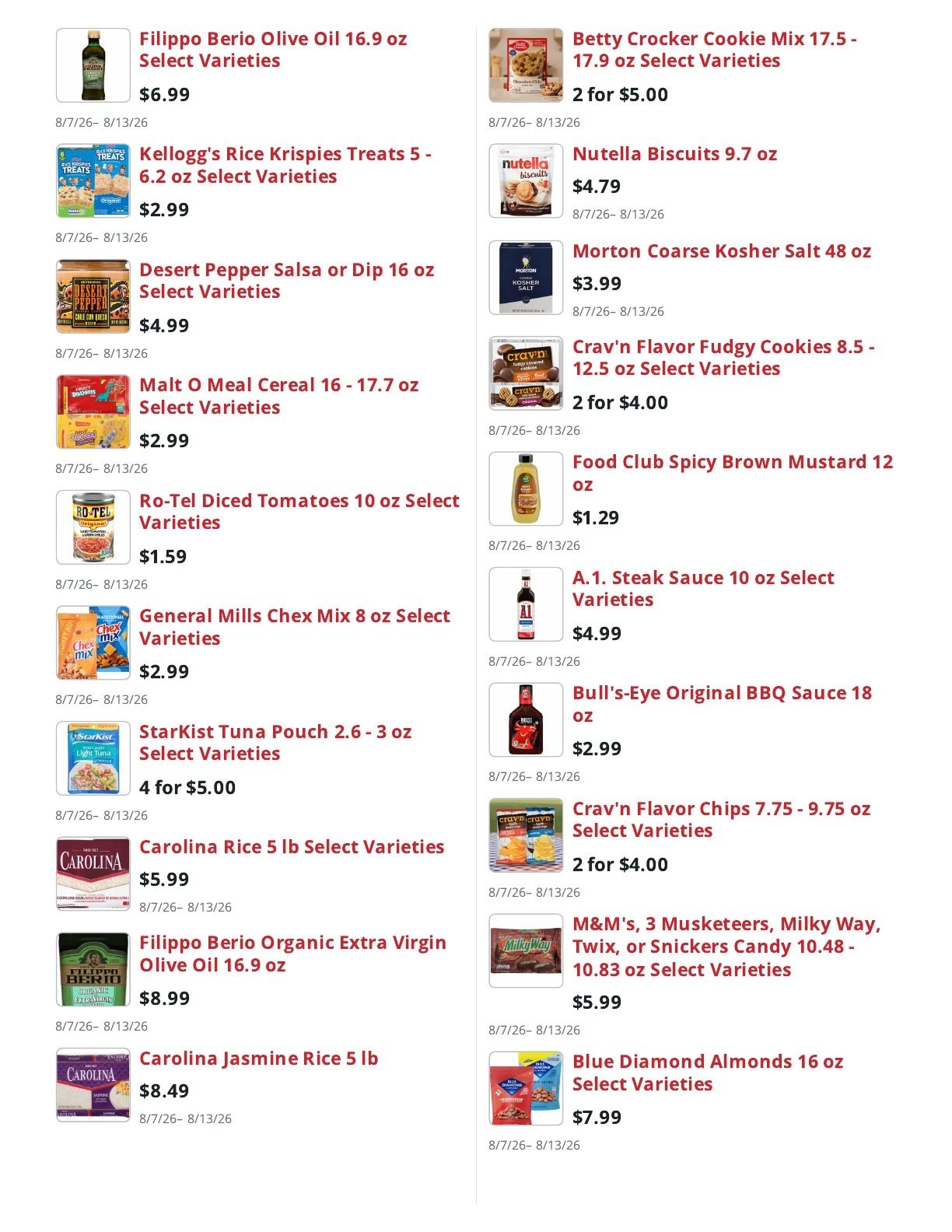 Sully's Superette (Allenstown, NH) Weekly Ad August 7 - 13, 2026