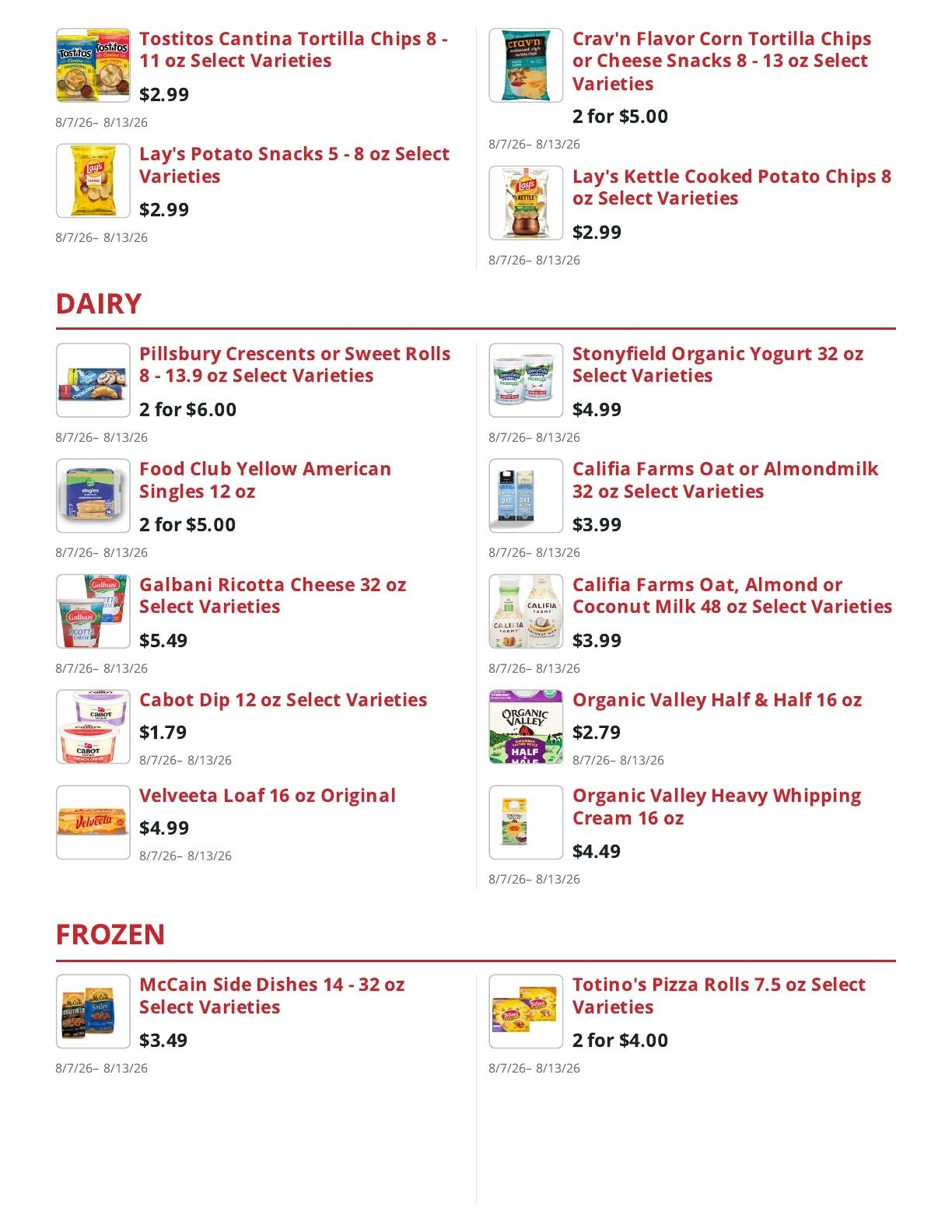 Sully's Superette (Allenstown, NH) Weekly Ad August 7 - 13, 2026
