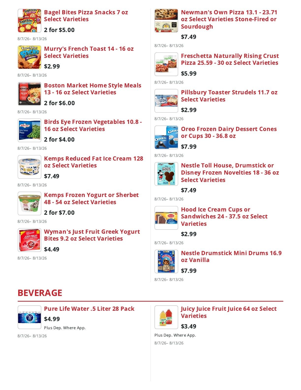 Sully's Superette (Allenstown, NH) Weekly Ad August 7 - 13, 2026