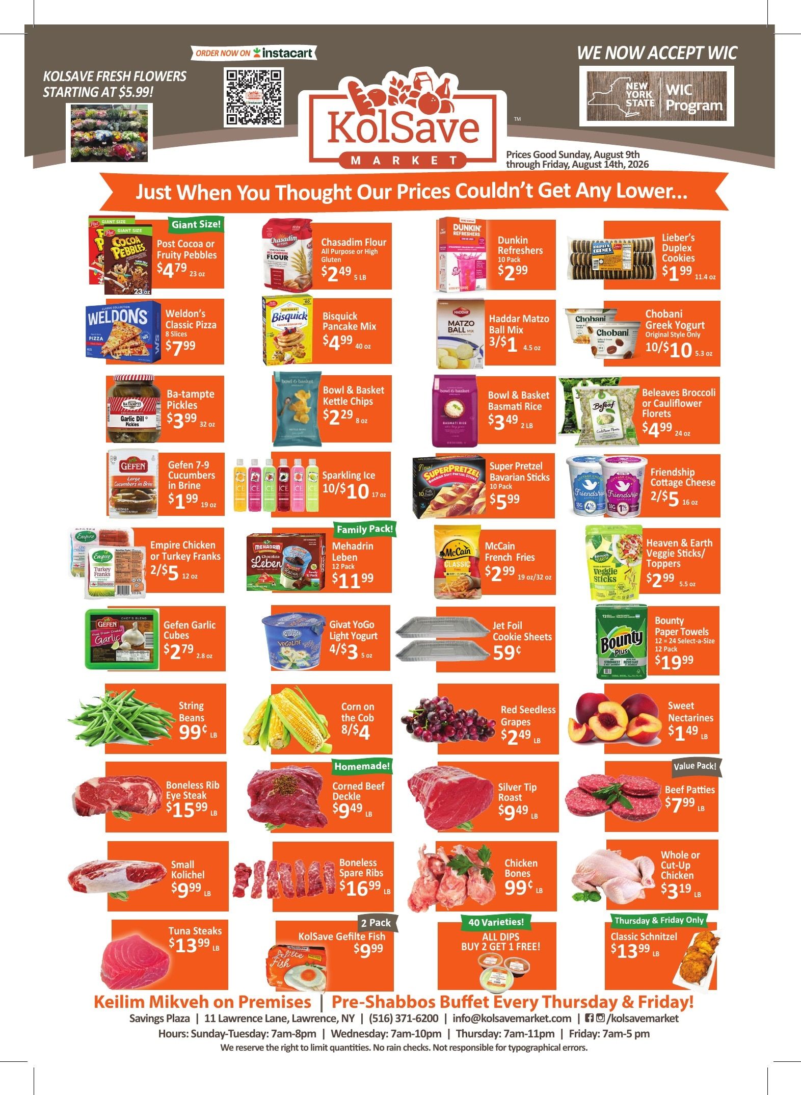 KolSave Market Weekly Ad August 9 - 14, 2026