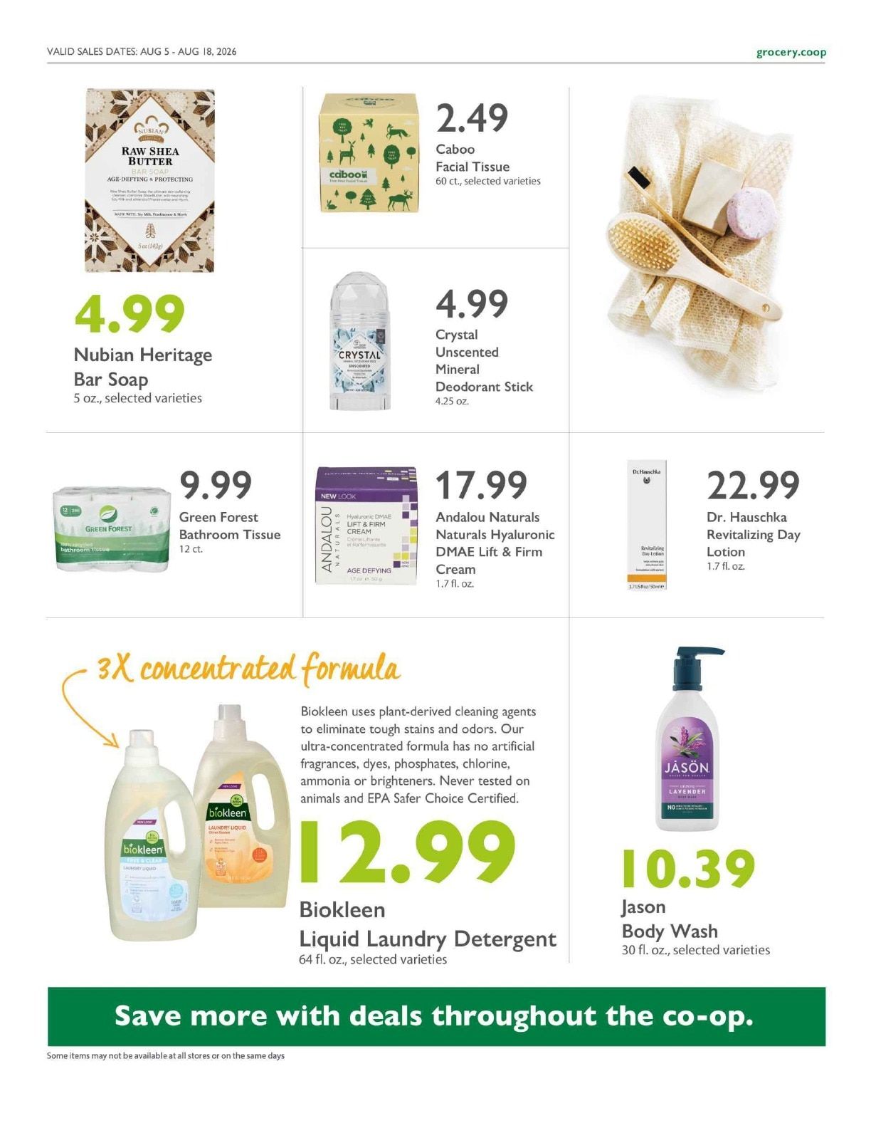 Littleton Food Co-op Co+op Deals Weekly Ad August 5 - 18, 2026