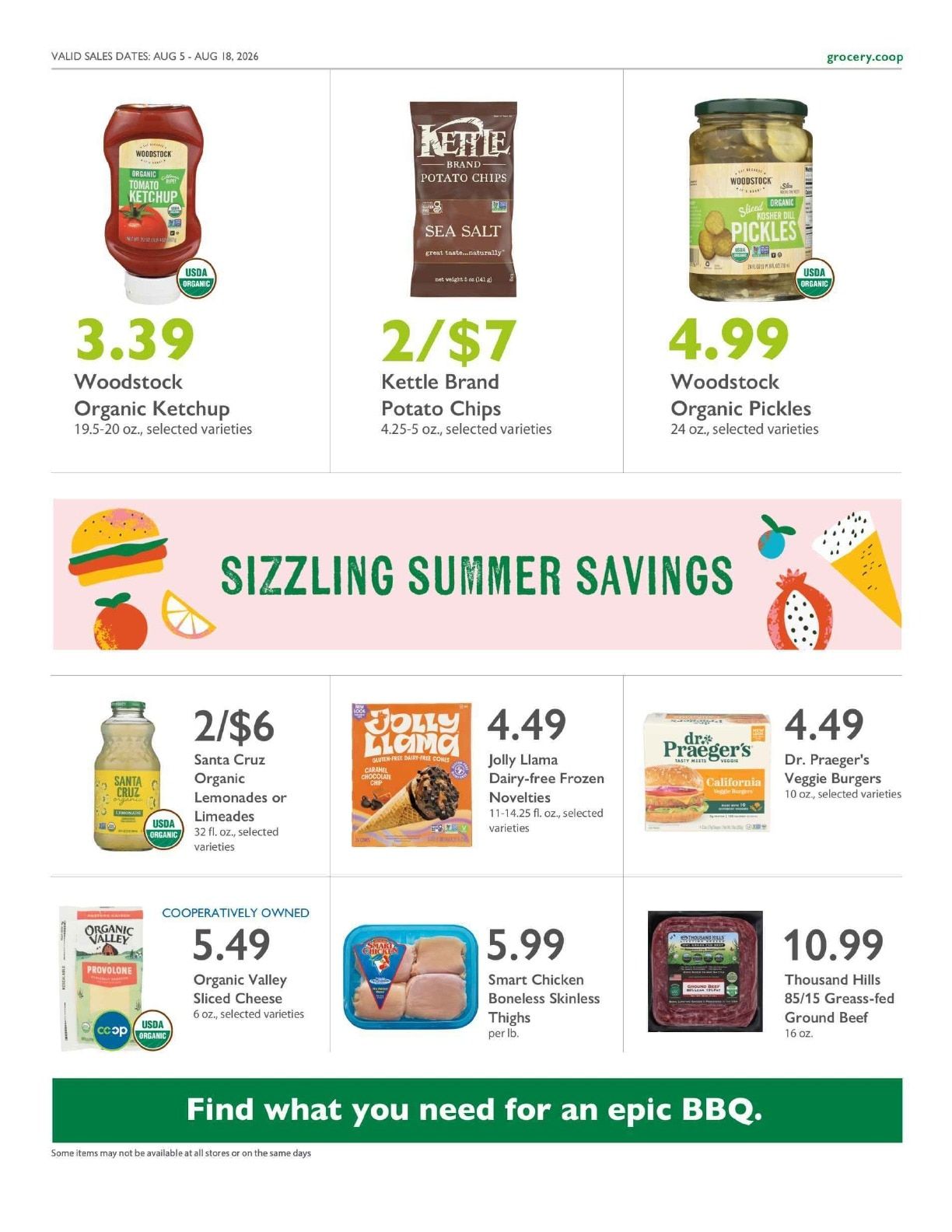 Littleton Food Co-op Co+op Deals Weekly Ad August 5 - 18, 2026