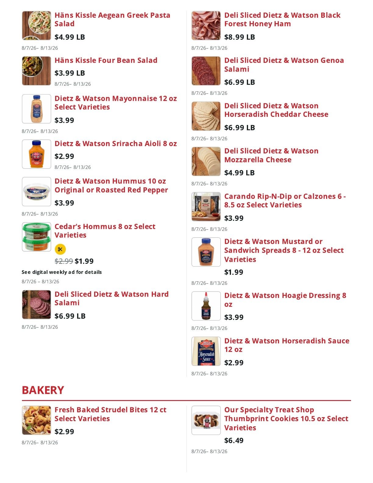 Sully's Superette (Goffstown, NH) Weekly Ad August 7 - 13, 2026