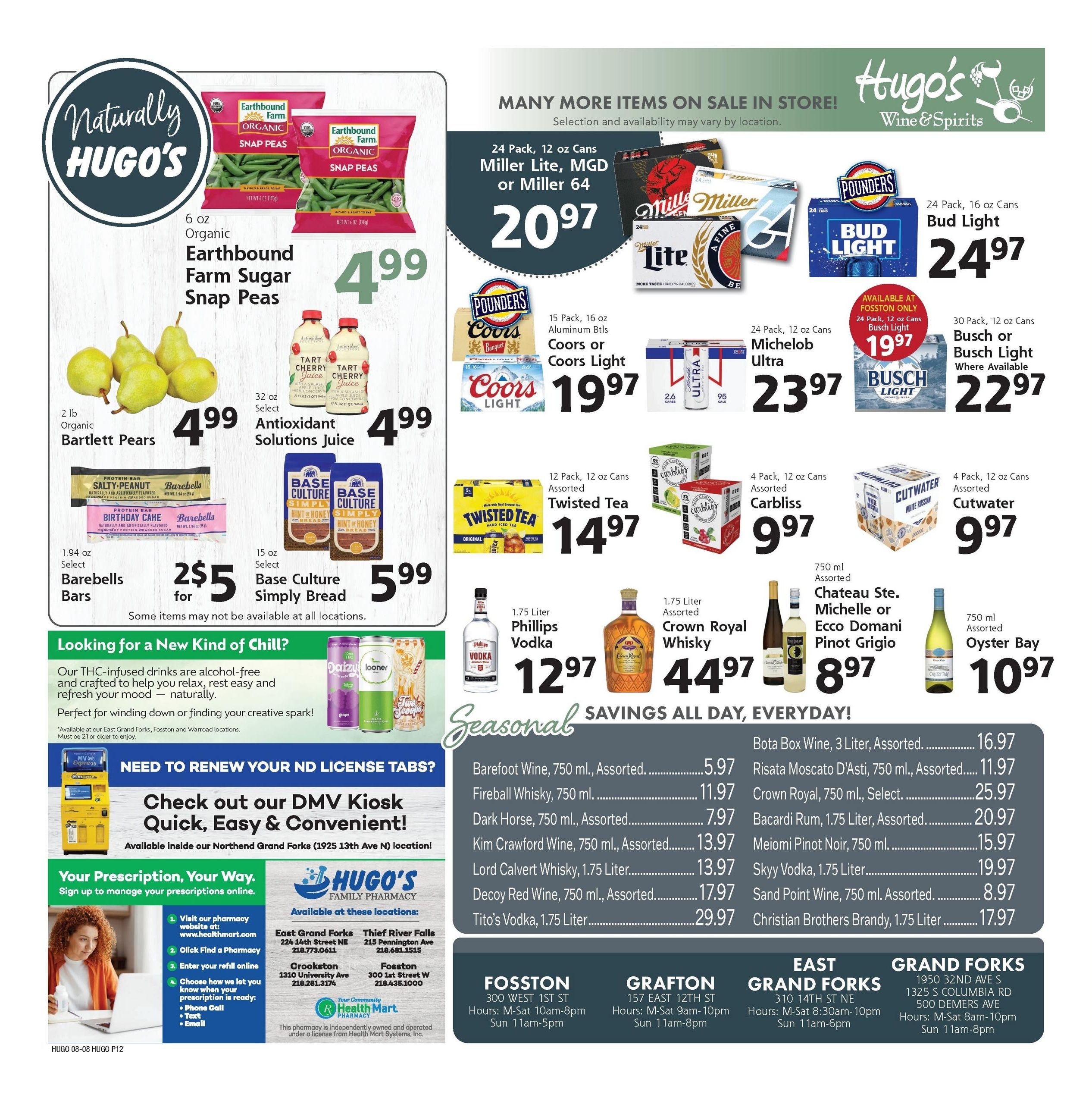 Hugo's (Grand Forks–Grand Forks Afb Area, MN–ND) Weekly Ad August 8 - 14, 2026