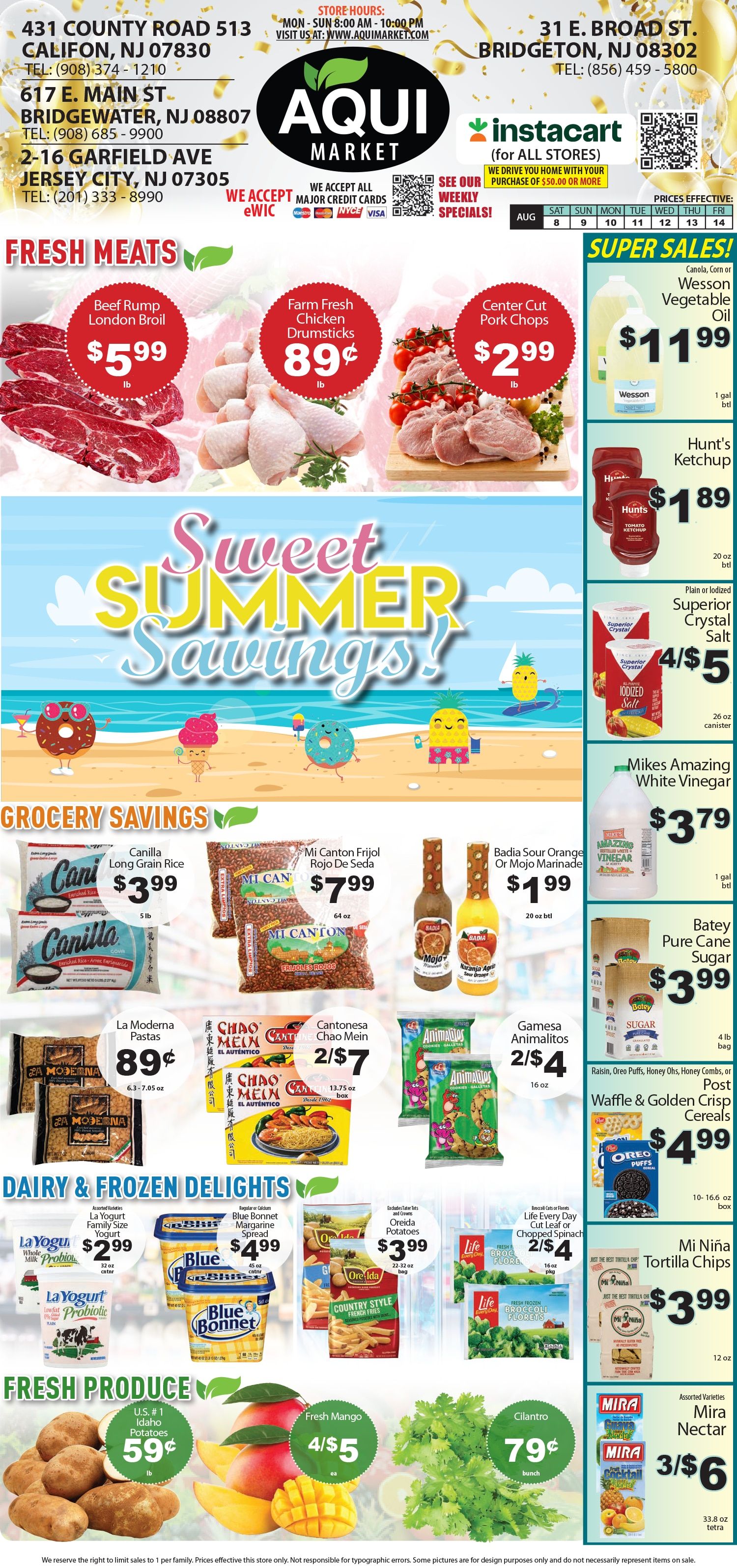 Aqui Market Weekly Ad August 8 - 14, 2026
