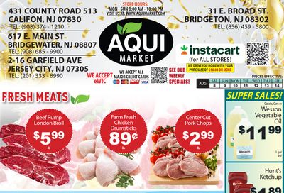 Aqui Market Weekly Ad August 8 - 14, 2026