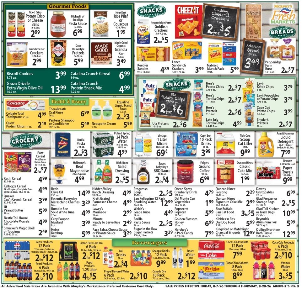Murphy's Fresh Markets Weekly Ad August 7 - 20, 2026