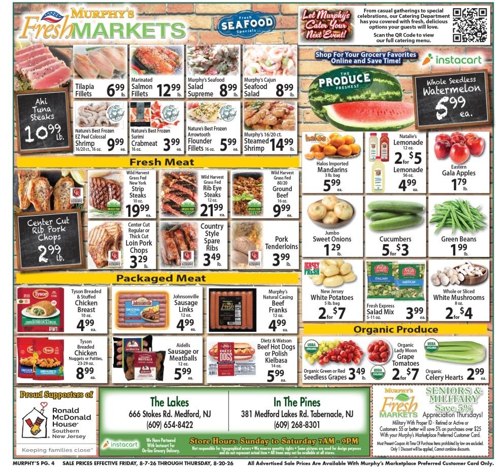 Murphy's Fresh Markets Weekly Ad August 7 - 20, 2026