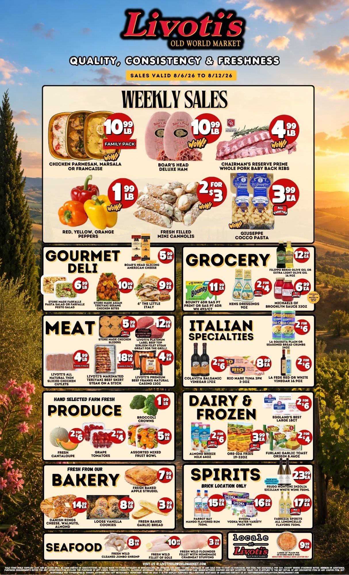 Livoti's Old World Market Weekly Ad August 6 - 12, 2026