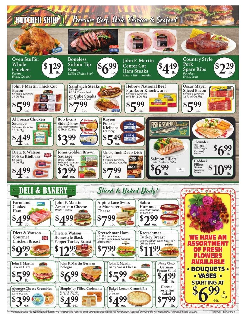 Elmer IGA Weekly Ad August 7 - 13, 2026