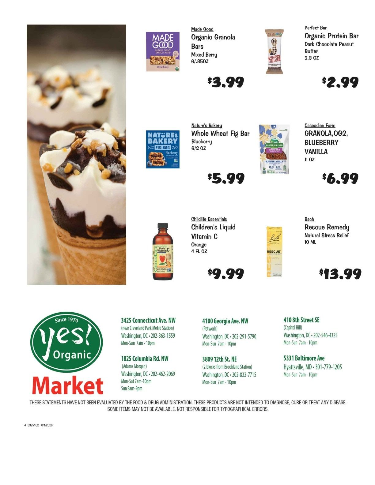 Yes! Organic Market Monthly Sales Weekly Ad August 1 - 31, 2026