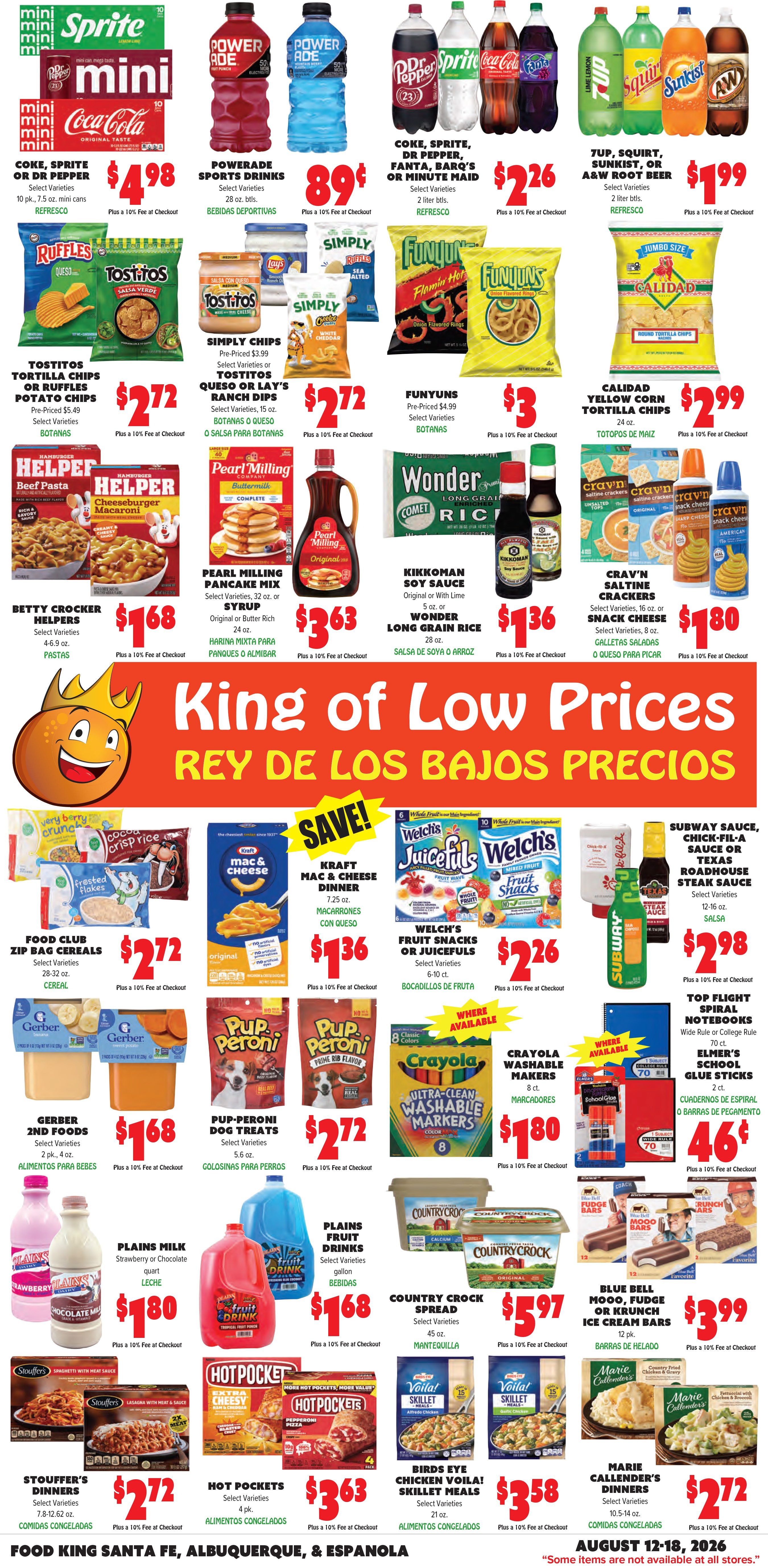 Food King Weekly Ad August 12 - 18, 2026