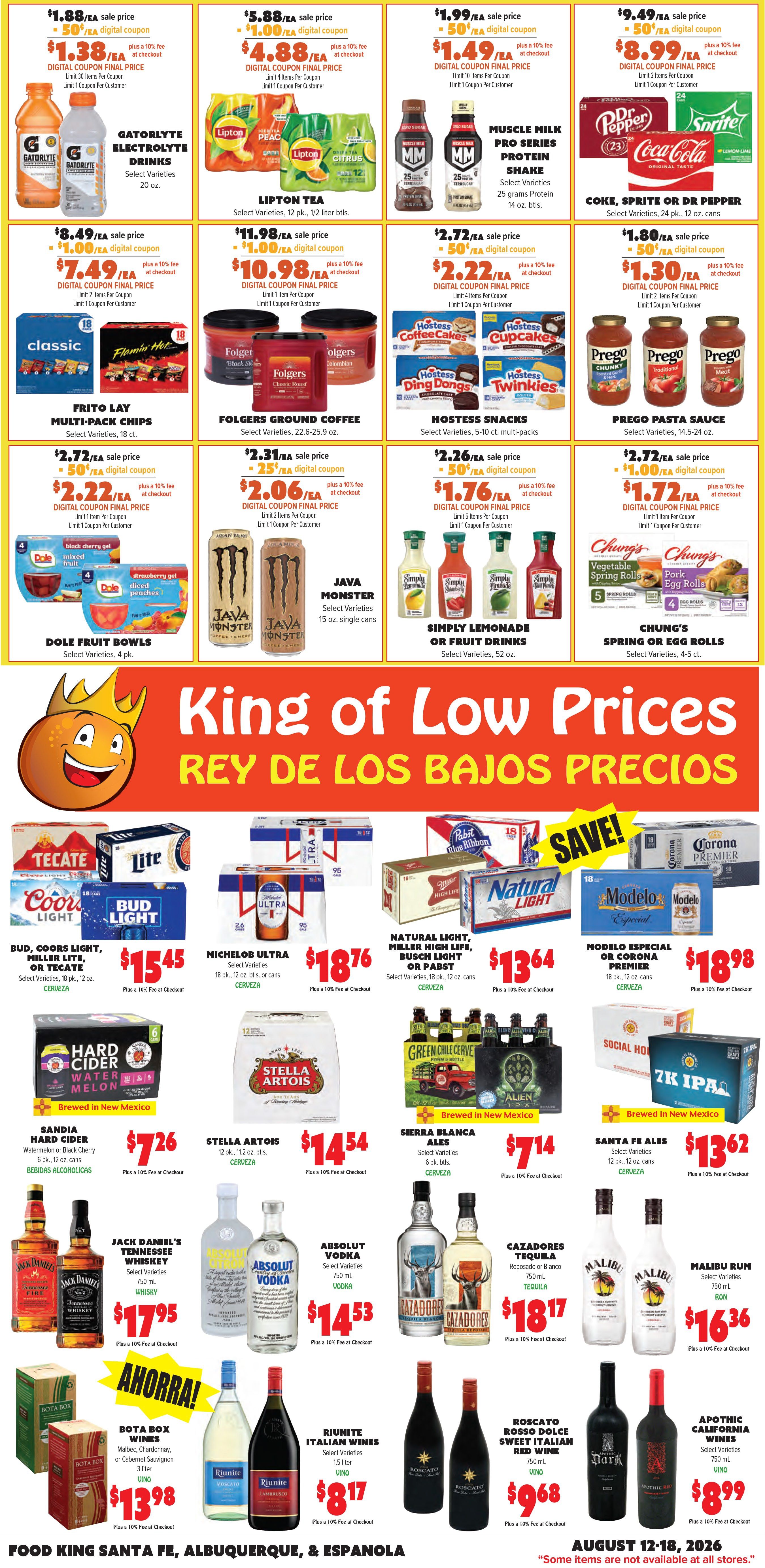 Food King Weekly Ad August 12 - 18, 2026