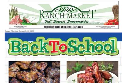 Clayton Ranch Market Weekly Ad August 5 - 11, 2026