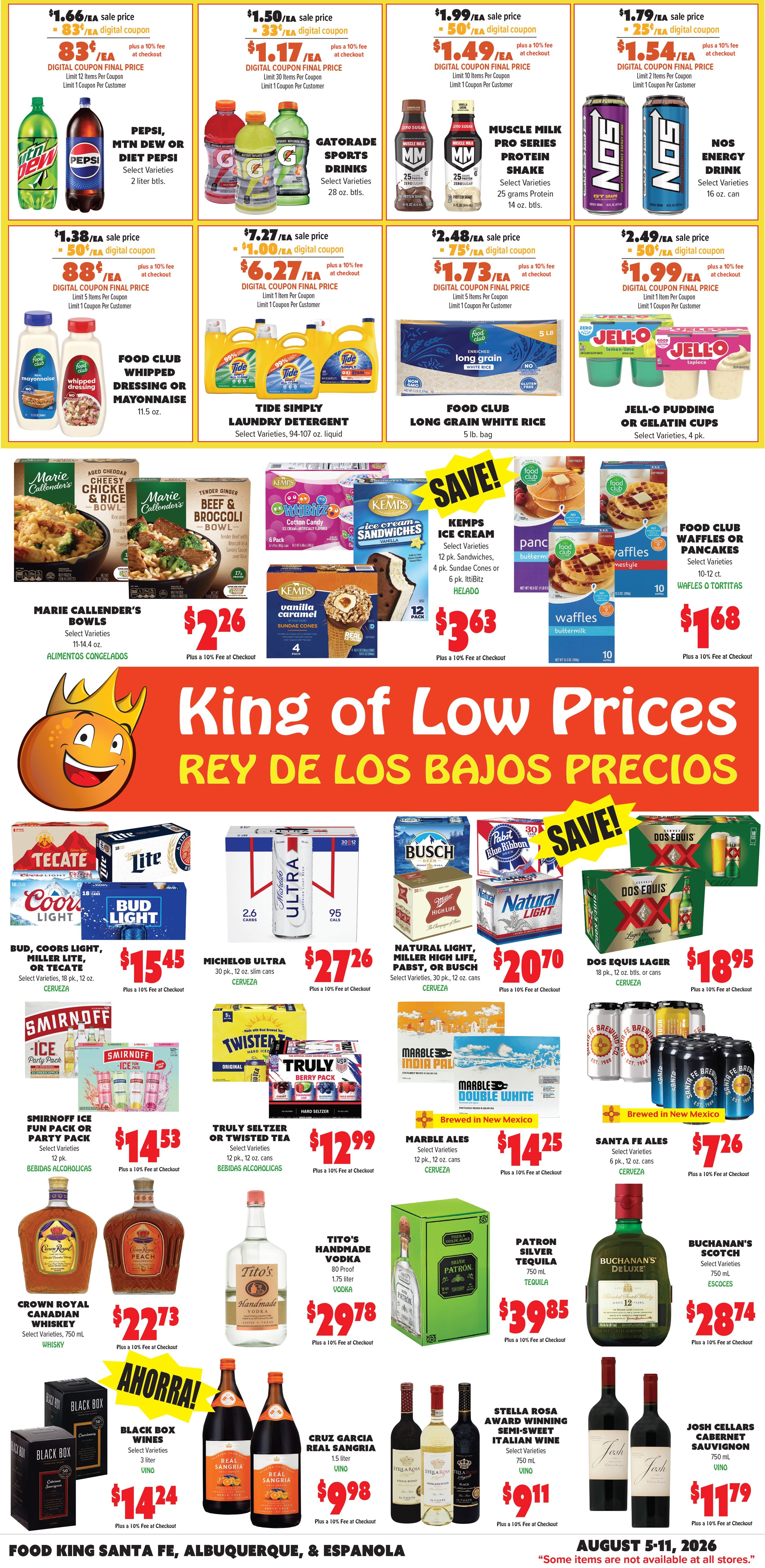 Food King Weekly Ad August 5 - 11, 2026