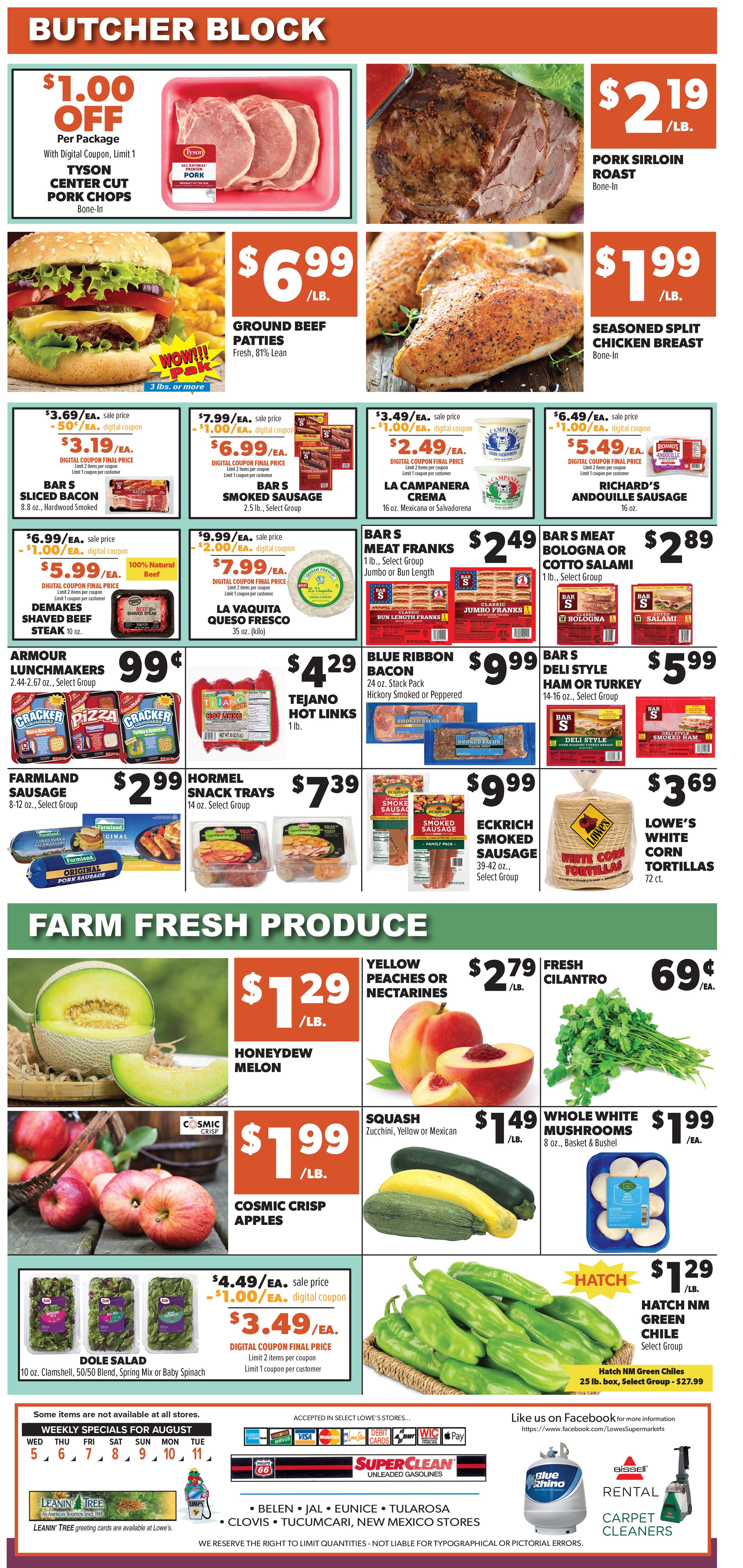 Lowe's Market Weekly Ad August 5 - 11, 2026